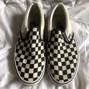 Checkered Vans Women 8 ½